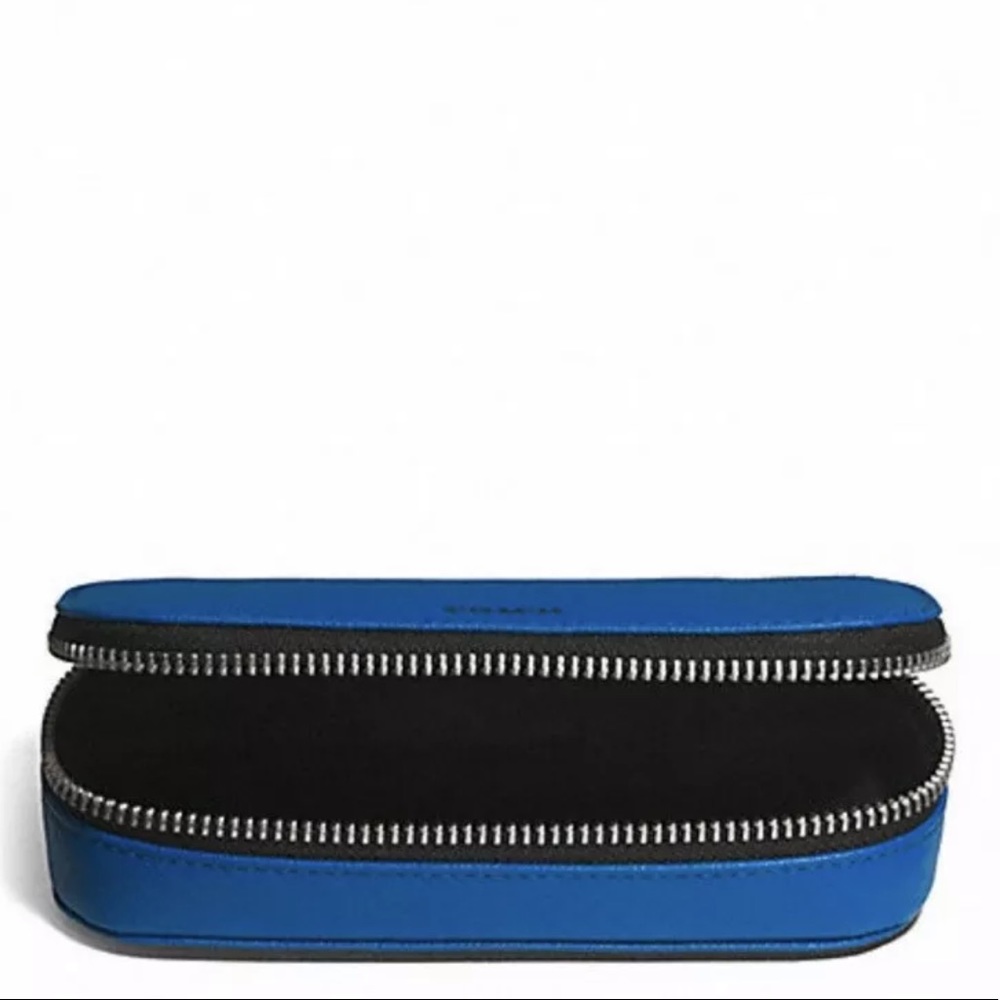 š SOLD š COACH BLUE LEXINGTON SAFFIANO LEATHER GLASSES CASE NWT - Picture 12 of 12